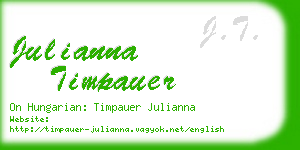 julianna timpauer business card